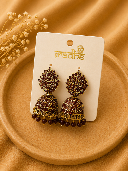 Lotus Royale Jhumkas