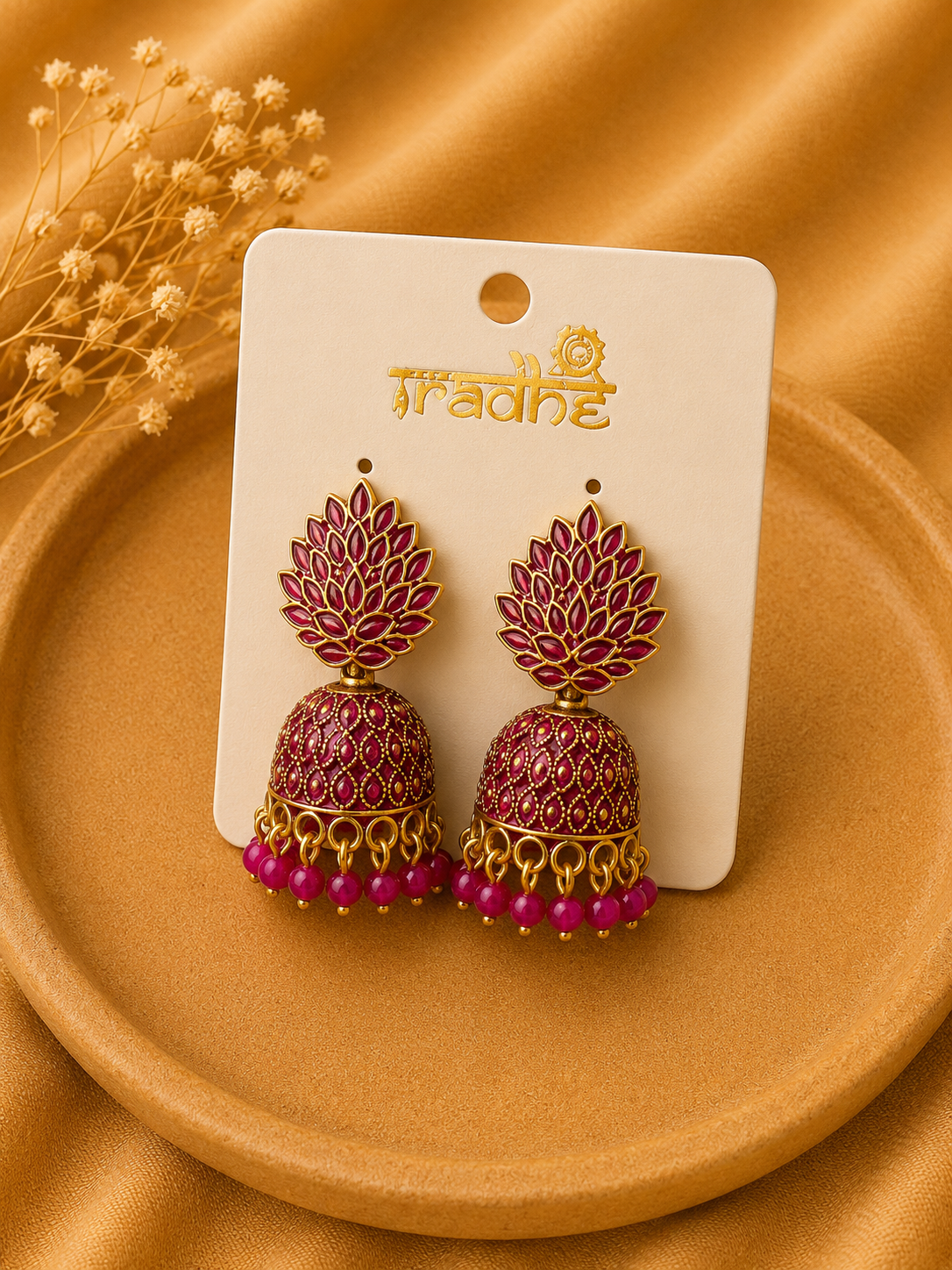Lotus Royale Jhumkas
