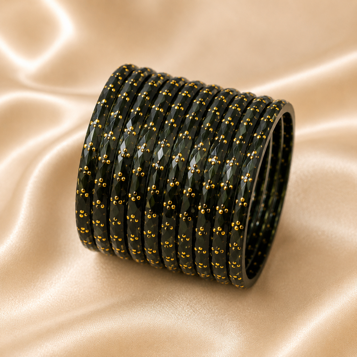 Elegant Crystal Cut Bangles Collection