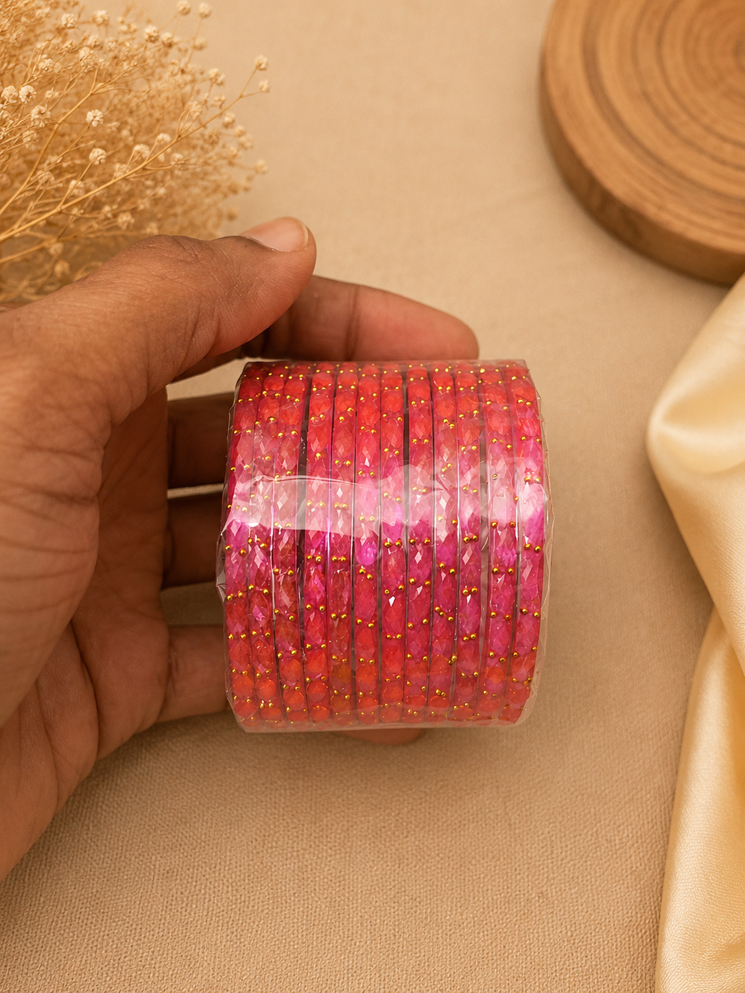 Elegant Crystal Cut Bangles Collection